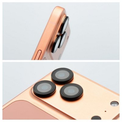 Szkło na aparat BLUE STAR Easy Install do IPHONE 15 PRO / 15 PRO MAX czarne