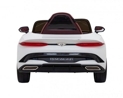 Autko Bentley Bacalar na akumulator dla dzieci Biały + Pilot + EVA + Wolny Start + Audio LED