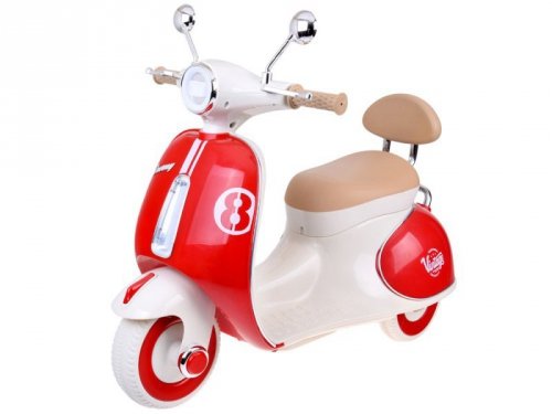 Klasyczny Skuter na akumulator elektryczny dla dziecka PA0330 czerwony