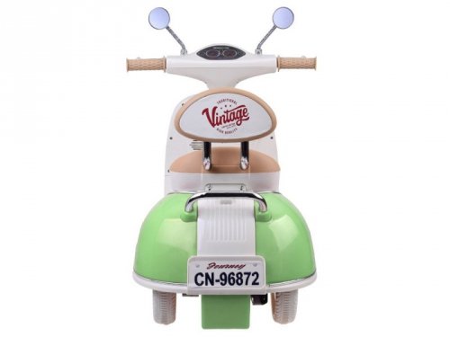 Klasyczny Skuter na akumulator elektryczny dla dziecka PA0330 zielony