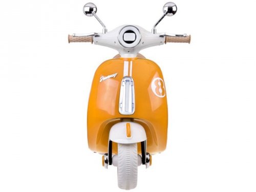 Klasyczny Skuter na akumulator elektryczny dla dziecka PA0330 pomarańczowy