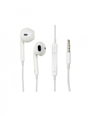 Oryginalne Słuchawki przewodowe douszne Apple A1472 EarPods MNHF2ZM/A 3,5mm blister białe