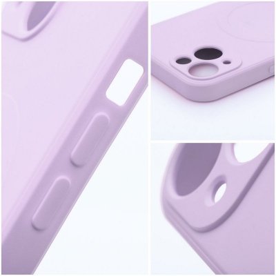 Futerał do iPhone 14 PRO Silicone Mag Cover zgodny z MagSafe różowy