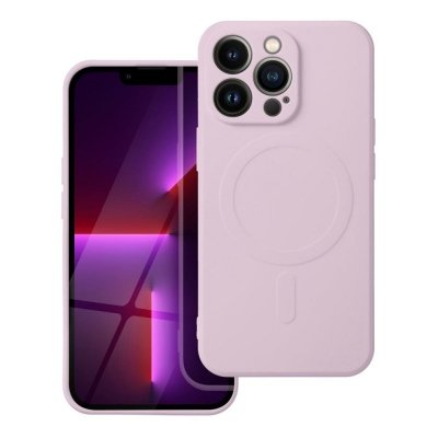 Futerał do Samsung A27 Silicone Mag Cover zgodny z MagSafe różowy