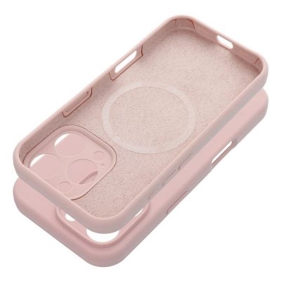 Futerał do iPhone 16 Silicone 2mm zgodny z MagSafe pudrowy róż