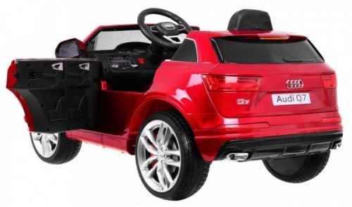 Audi Q7 Quattro S-Line na akumulator Lakier Czerwony SUV + Pilot