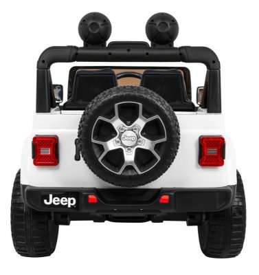 Jeep Wrangler Rubicon na akumulator dla dzieci Biały + Pilot