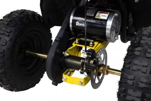 Quad HIPERFECT na akumulator Żółty 35km/h + Silnik 1000W + Koła pompowane + Regulacja siedzenia