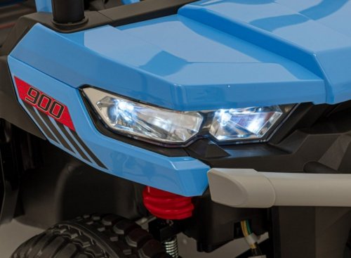 Auto Pick-Up Speed 900 dla dzieci Niebieski + Napęd 4x4 + Ruchomy kiper + Bagażnik + Pilot + Łopatka + Audio LED