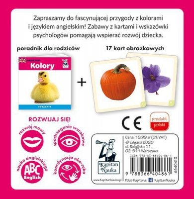 Gra edukacyjna &quot;Angielski kolory&quot; dla dzieci 2+ Nauka języka angielskiego + Nauka nazw kolorów
