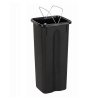 Kosz FLAP BIN 53L szary / pokrywa żółta / plastik metal 