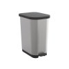 Kosz na śmieci Pedal bin 35l RIBO Silver  