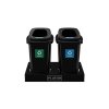 Kosz do segregacji SORT BIN 45L  Czarny plus komplet 6 etykiet