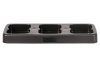 Kosz FLAP BIN 75L czarny / pokrywa żółta / plastik metal 