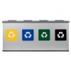 Stacja do segregacji EKO STATION mini 4 strumienie ( 4x12l )