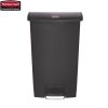 Kosz Slim Jim® Step-On 68L Resin Containers black