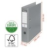 Segregator ESSELTE A4/75 ekonomiczny PP czarny    
