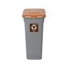 Kosz FLAP BIN 20L szary / pokrywa brązowa / bio