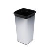 4531008080 - Kosz na śmieci IRIS Square 60L srebrny metalik