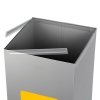 Kosz do segregacji odpadów EKO SQUARE 60L plastik i metal