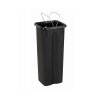 Kosz FLAP BIN 20L czarny / pokrywa żółta / plastik metal 