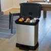Kosz na śmieci Deco Bin DUO 10L+18L srebrny