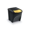 Zestaw koszy do segregacji SORTIBOX 4x25L czarny / kolorowe pokrywy