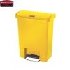 Kosz Slim Jim® Step-On 30L Resin Containers yellow