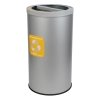 Kosz do segregacji odpadów STREAM BIN 2x30L szary z wkładami