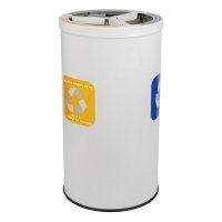 Kosz do segregacji odpadów STREAM BIN DUO 3x25L biały