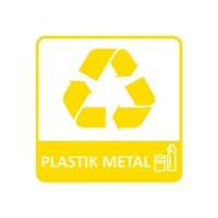 Etykieta do segregacji PLASTIK METAL NEW