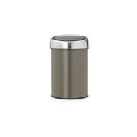 Kosz naścienny TOUCH BIN  3L Platinum / Matt Steel 