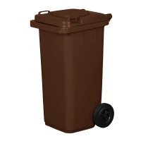 Pojemnik na odpady 120L brązowy