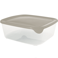 Pojemnik na żywność Fresh&Go Kwadratowy 2,9L beżowy 
