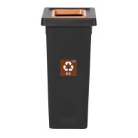 Kosz do segregacji FIT BIN 53L czarny / bio 