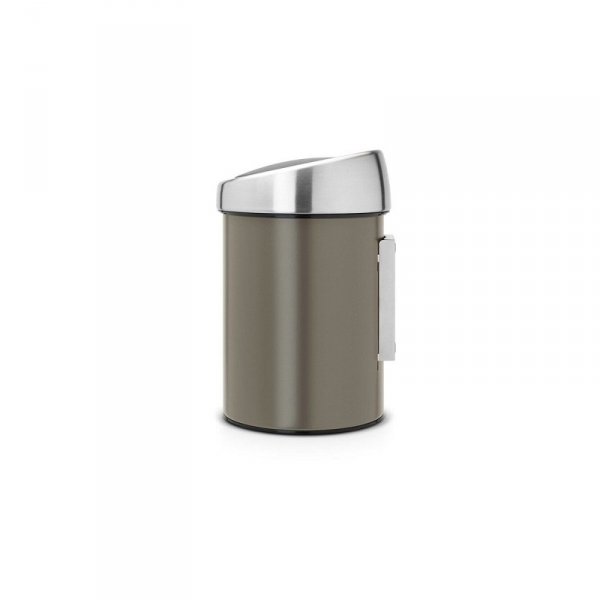 Kosz naścienny TOUCH BIN  3L Platinum / Matt Steel 
