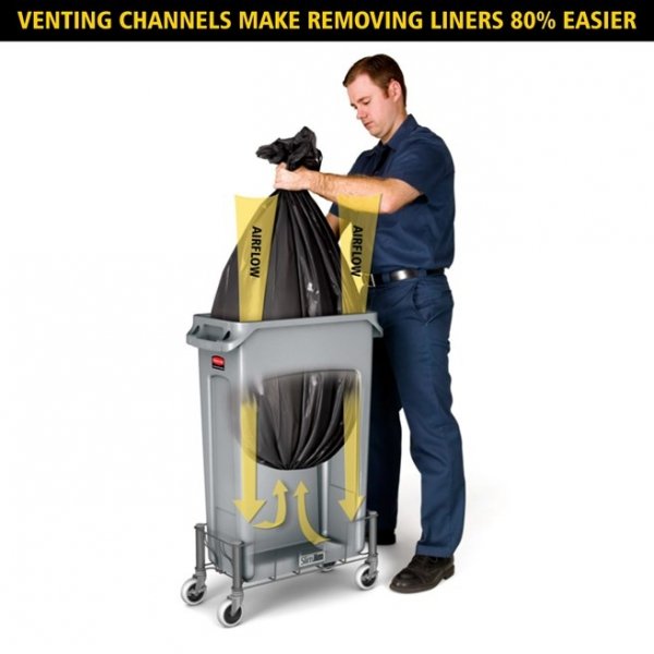 Kosz Slim Jim® With Venting 60L Blue
