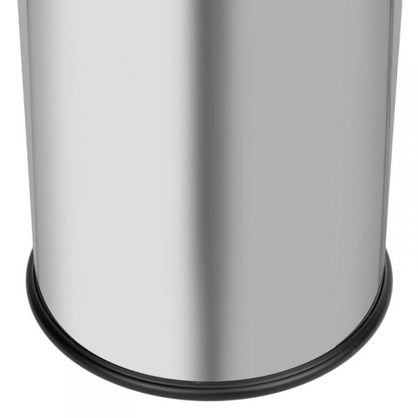 Kosz samogaszący FIREGUARD 20L stal satyna z czarną pokrywą 