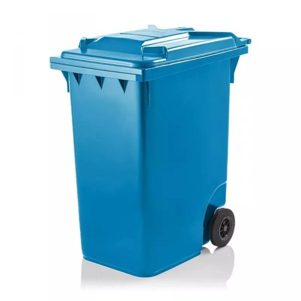 Pojemnik na odpady  360L z pokrywą niebieski