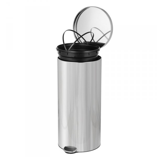 Kosz na śmieci 30L FREEDOM FRESH SOFT stal nierdzewna połysk ( z wolno opadającą pokrywą )