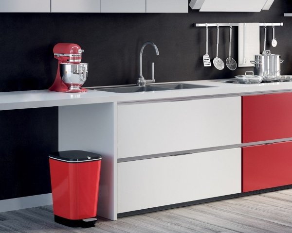 Kosz na śmieci CHIC-BIN 25L czerwony