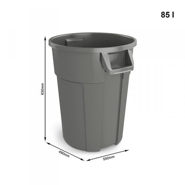 Pojemnik TYTAN 85L szary