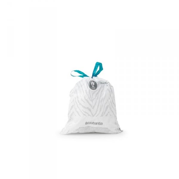 PerfectFit Bags - Worki na śmieci białe : rozmiar &quot;W&quot; 5l (20szt)