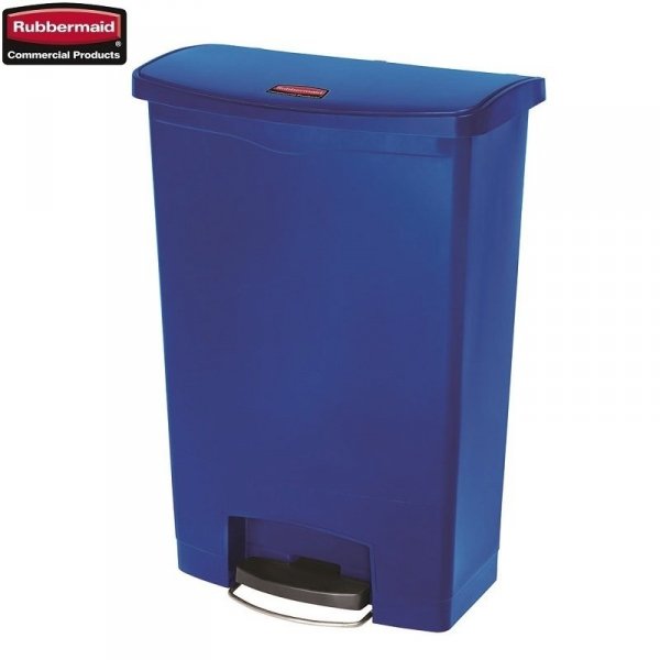 Kosz Slim Jim® Step-On 90L Resin Containers blue