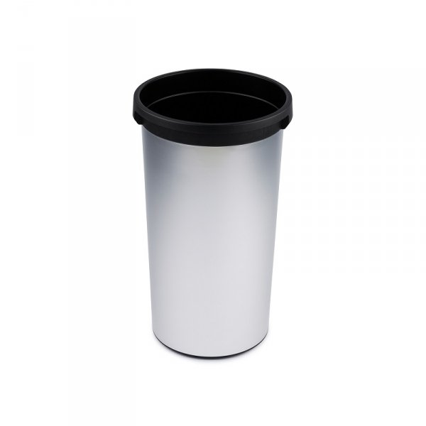 4541008080 - Kosz na śmieci IRIS Round 50L srebrny metalik