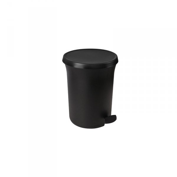 537-04 - Kosz na śmieci  3,8L z pedałem czarny NEW