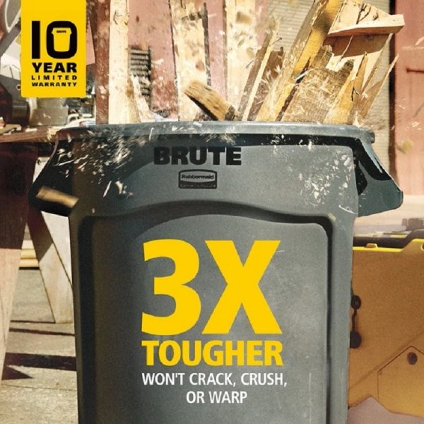 Kontener BRUTE®  75,7L 2620-00 Blue okrągły z kanałami