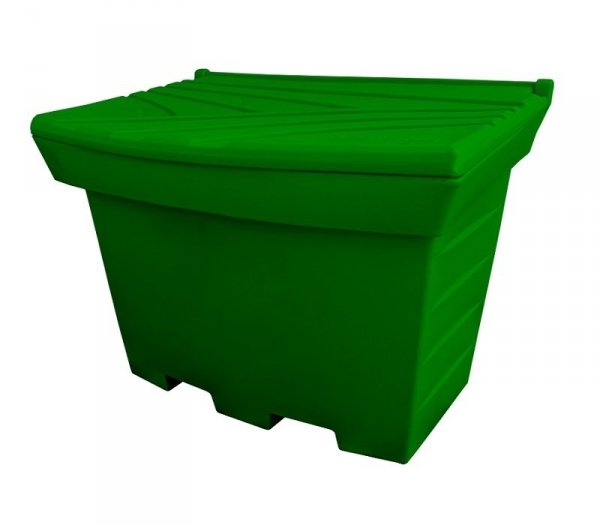 Pojemnik na sól i piasek 400L zielony