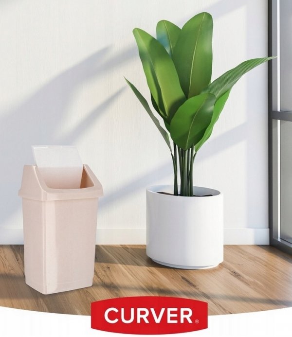 Kosz na śmieci Click-It 9L beżowy  