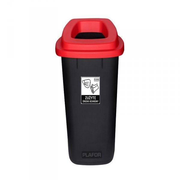 705-04- Kosz do segregacji SORT BIN 90L &quot;ZUŻYTE ŚRODKI OCHRONY&quot;